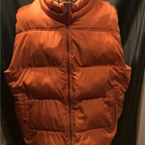 Merona Orange Puffer Jacket Quilted Insulation